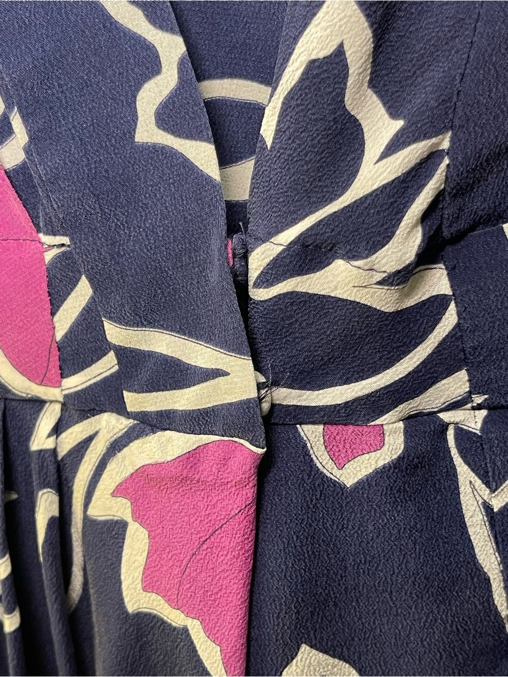Nina Ricci Silk Wrap Dress Size 2 in Blue - Picture 15 of 15